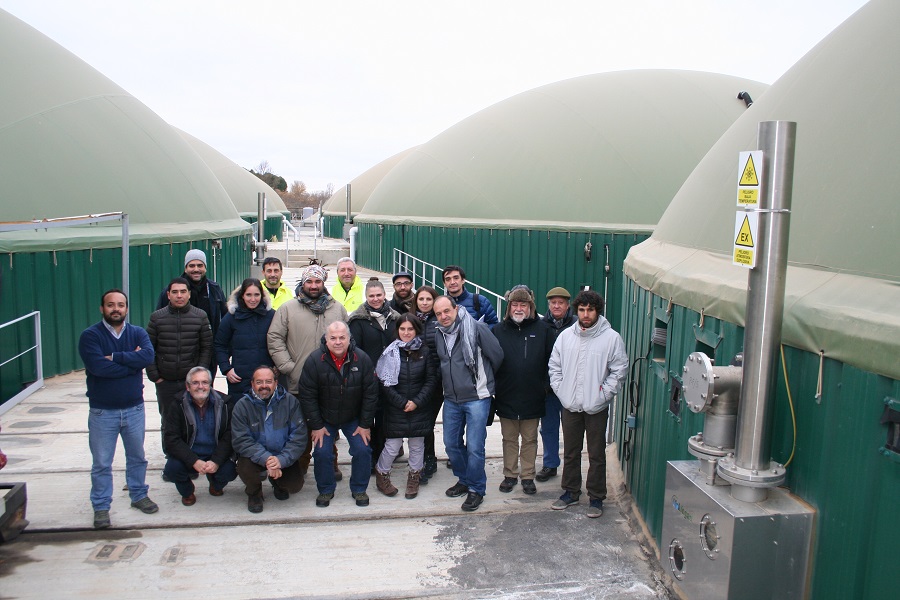 Delegación asistente a Misión Tecnológica en Planta de Bioenergía de Almenar en Lleida, España. 
