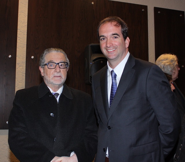 El ex presidente del Banco Central, Roberto Zahler, junto al Presidente de ExpoCarnes, Juan Carlos Domínguez.
